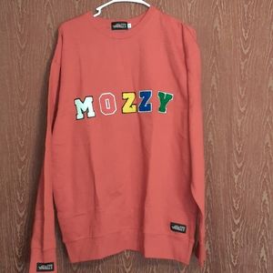 MOZZY RED SWEATSHIRT CREW NECK MEN'S SIZE L NWOT